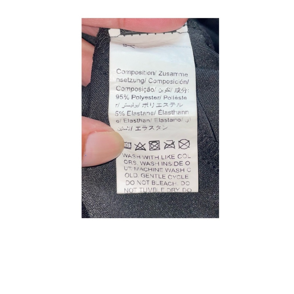 NWOT BLACK PULL ON PANTS WITH ZIPPER FRONT AND COOL DETAILS! - Picture 6 of 7